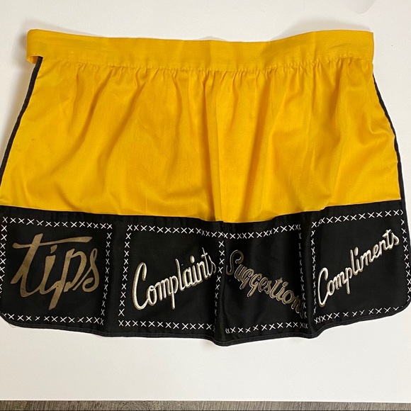 Vintage Half Apron with Pockets - Picture 4 of 6